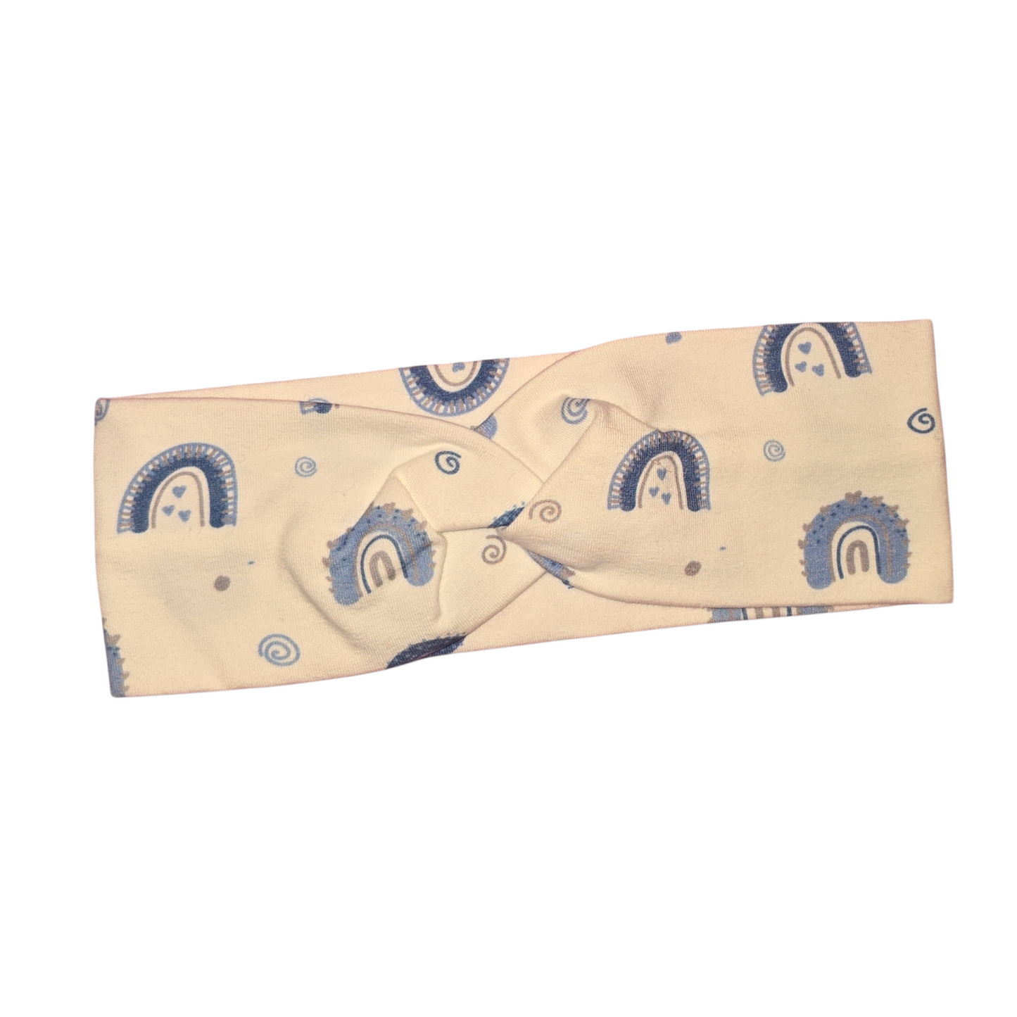 Stirnband 1-2 Jahre blaue Regenbögen