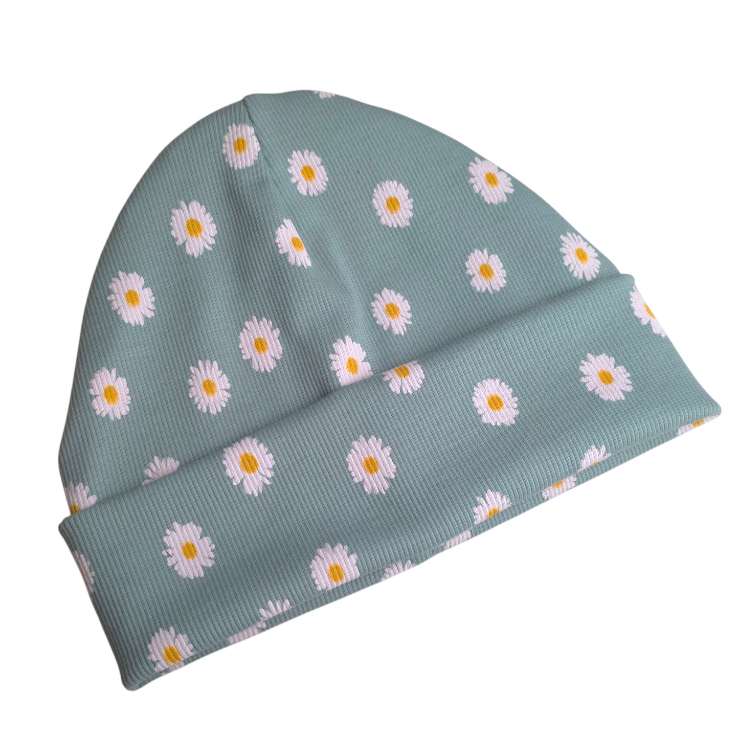 Beanie Baumwolljersey Blümchen