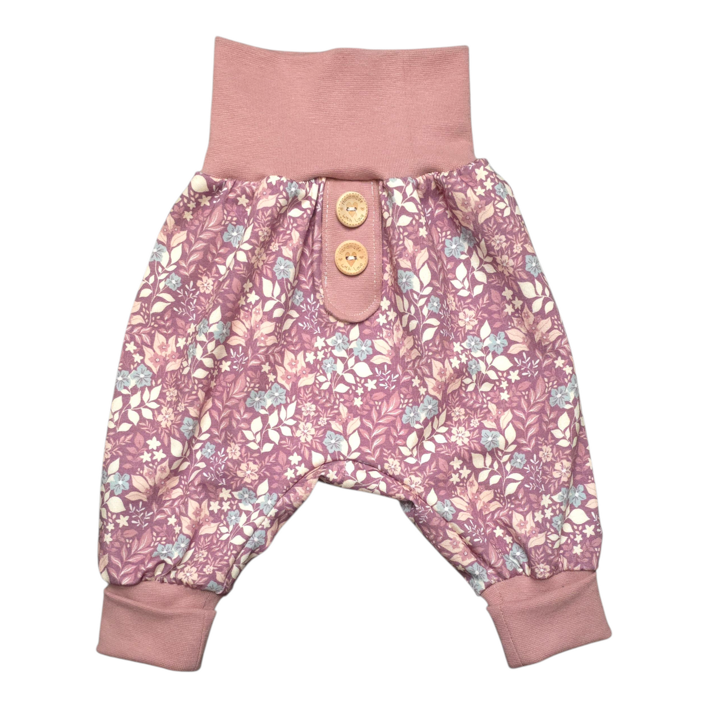 Pumphose lila Blumenmeer