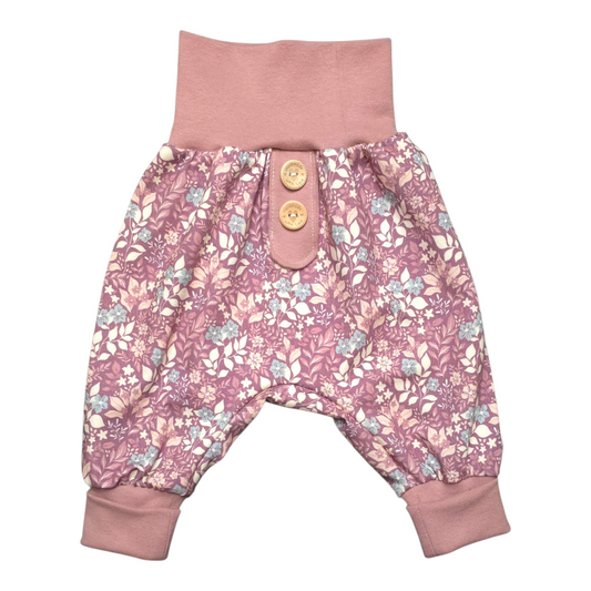 Pumphose lila Blumenmeer