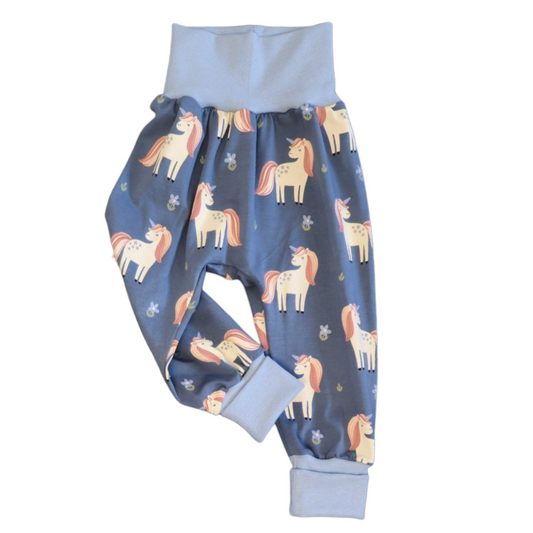 Pumphose Einhörner blau