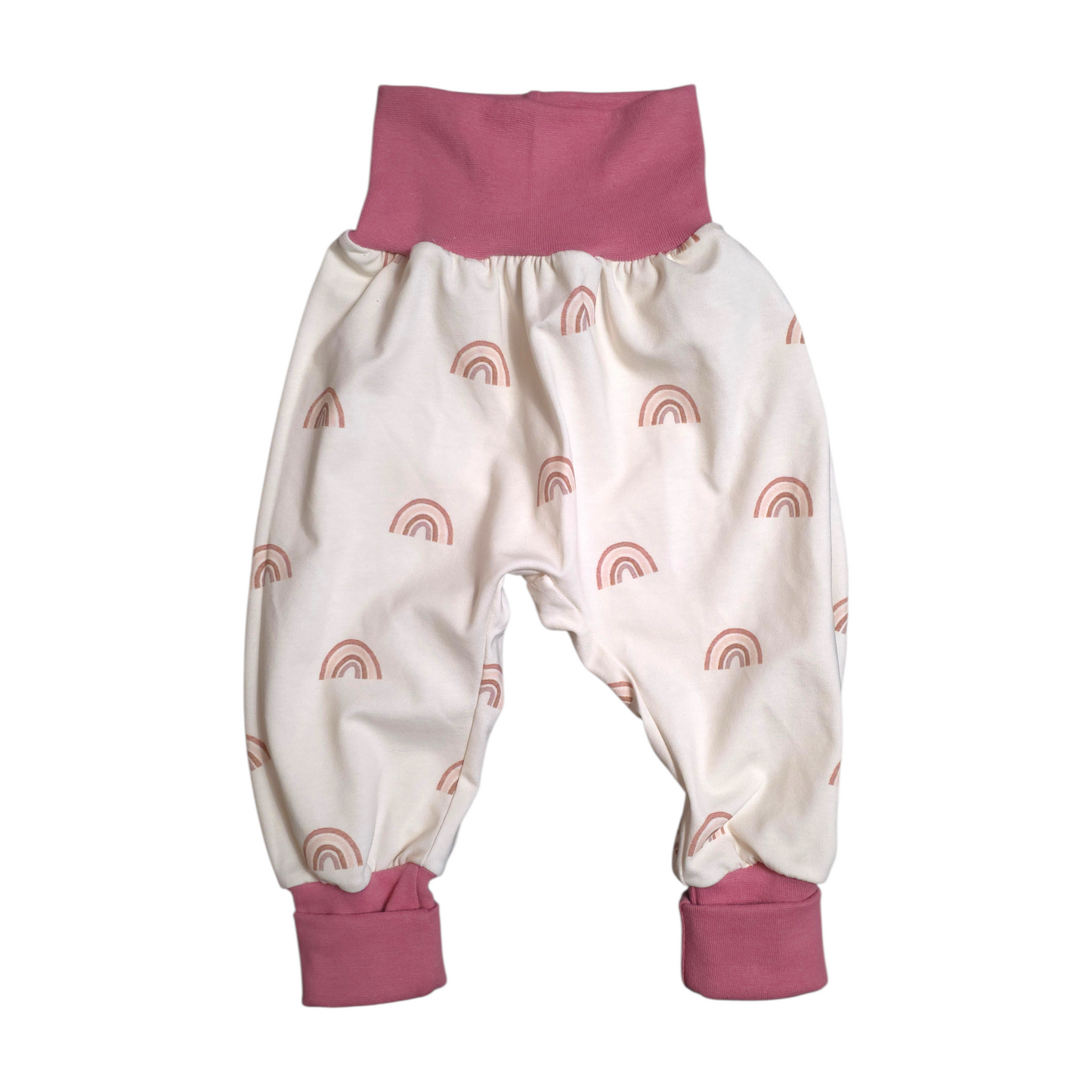 Pumphose 86/92 Regenbogen Rose