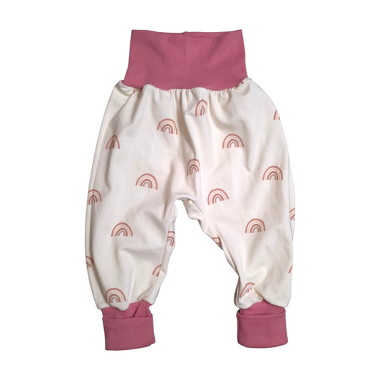 Pumphose 86/92 Regenbogen Rose
