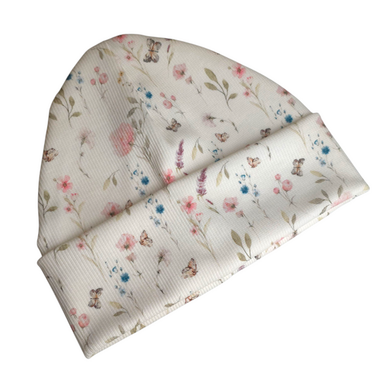 Beanie Baumwolljersey Schmetterlinge